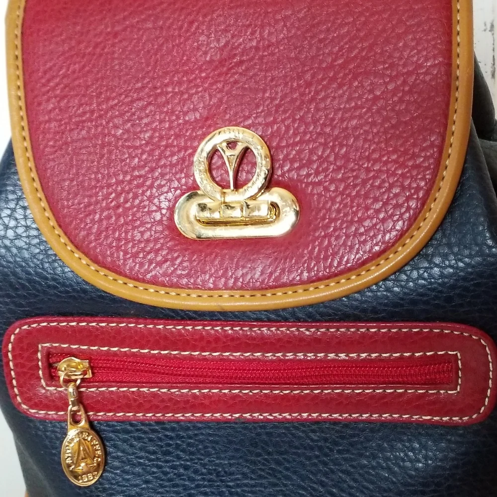 La Tour Eiffel 1887 colorblock Leather mini Backpack